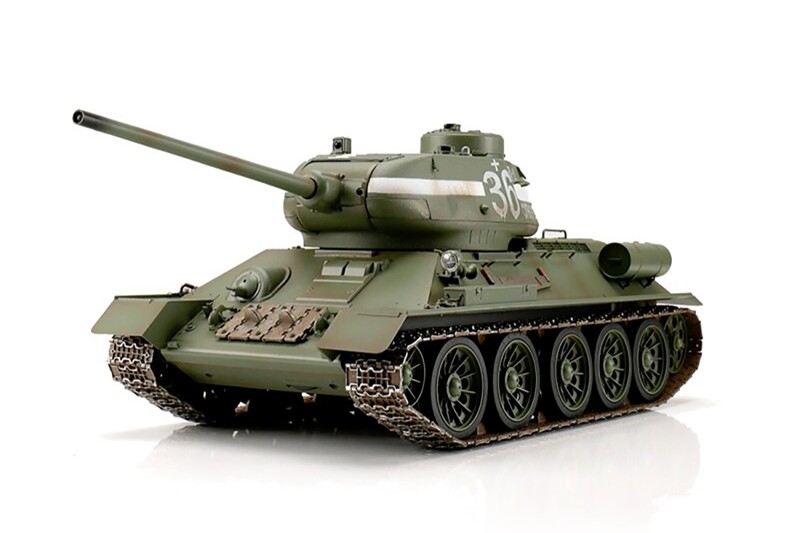 Torro 1/16 RC T34/85 Tank IR green TOR400707, Model Shop Leeds